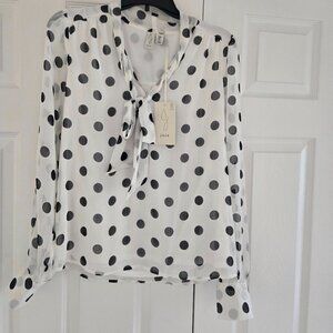 NWT Joie polka dot blouse
